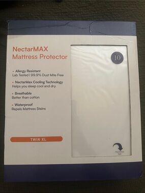 Twin XL Waterproof Mattress Protector - White